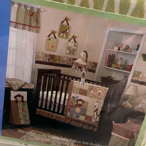 COCALO BABY NWT Lot of 2 Azania Animal Print Window Valance baby bedroom green - Picture 10 of 10